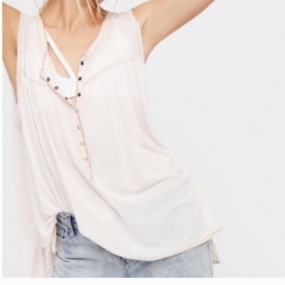 Free People Tops - Free People Hudson Tank in Light Pink
